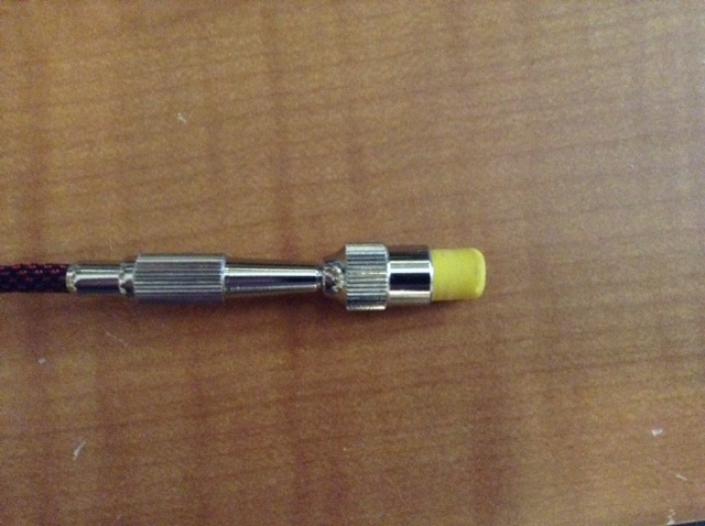 Cable adapter with eraser insert extended